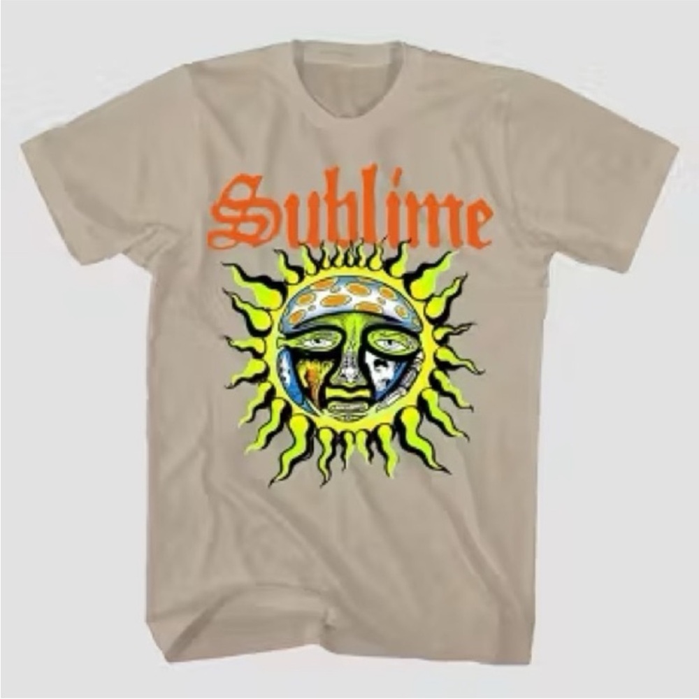 Sublime Tan Graphic Band Shirt - Short Sleeve Shirt